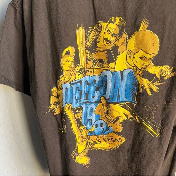 2011 DEF CON 19 hackers Las Vegas graphic tee shirt unisex size large L - Picture 1 of 8